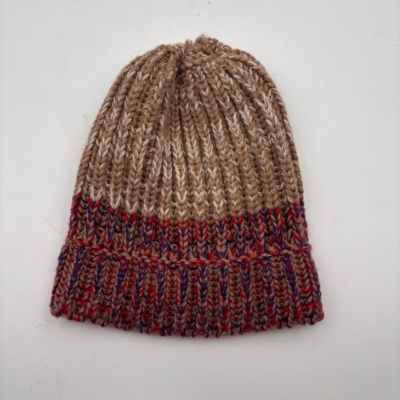 Chunky Knit Beanie Hat Multi-Color Marled Cuffed Winter Warm Women's - Picture 5 of 7